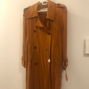 Zara burnt orange soft trench!